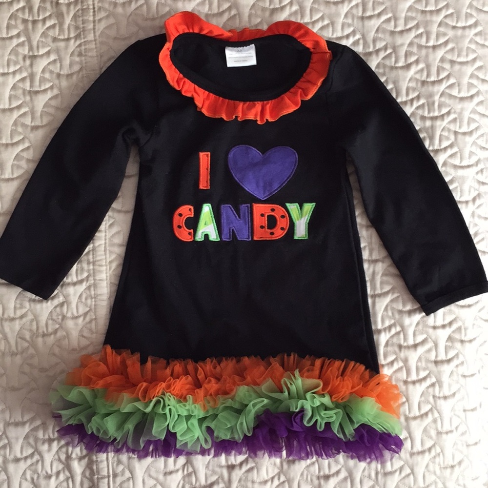 🧡💜🖤💚 Halloween Outfit • NWOT • 2T (XS)🧡💜🖤💚